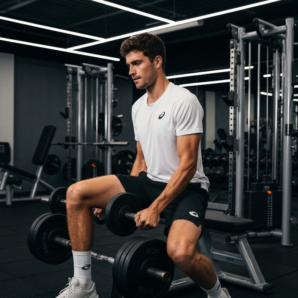 Tennis player training